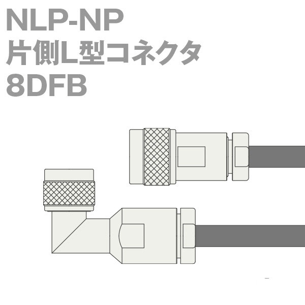同軸ケーブル 8DFB(8D-FB) NP-NLP (NLP-NP) (インピーダンス:50Ω) 加工製作品 ツリービレッジ