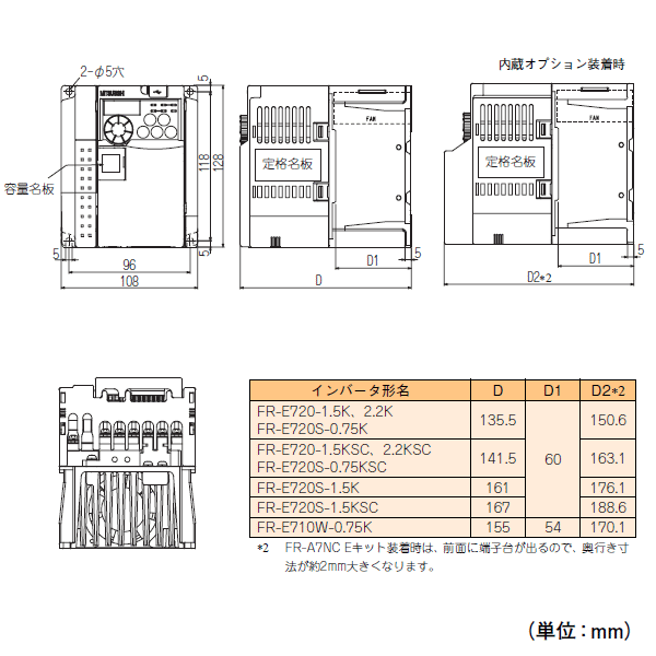 週末限定タイムセール》 三菱電機汎用インバータFR-E720-0.1k