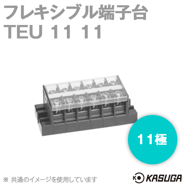 TEU 11 11フレキシブル端子台(11極) (最大30A) (ネジ:M4) (ねじアップ) SN