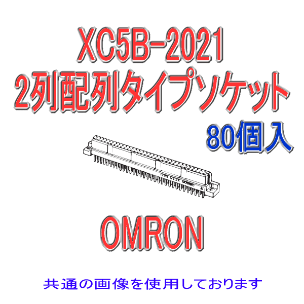 XC5B-□21 2列配列タイプソケット ディップストレート端子100極(80個入り)