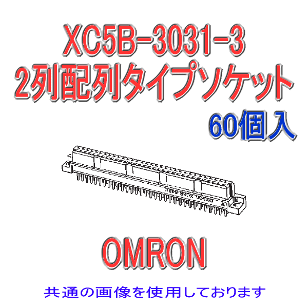 XC5B-□31-0 2列配列タイプソケットDINスタイル対応品 ディップストレート端子20極(60個入り)